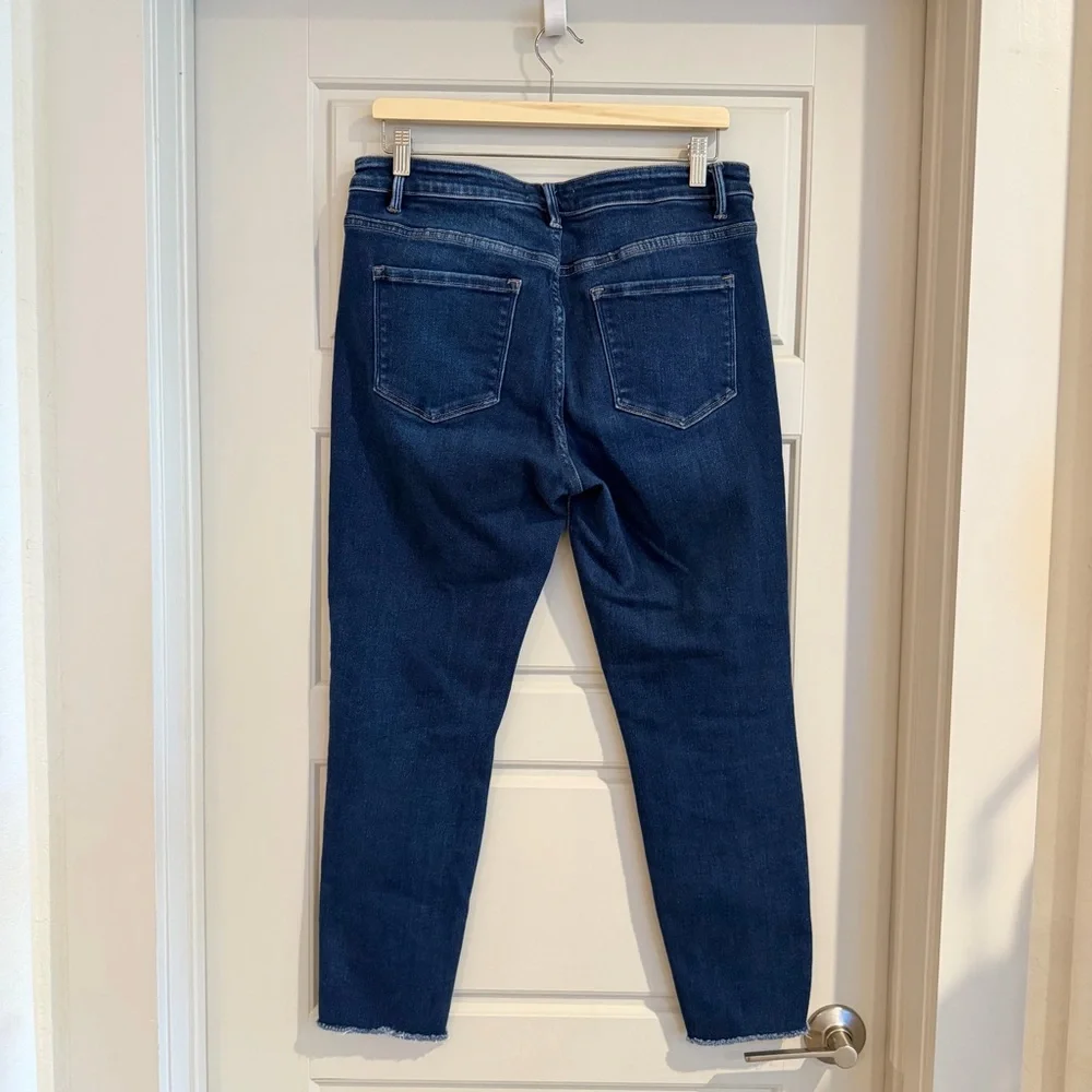 Vervet Emerson Mid Rise Raw Hem Crop Skinny Jeans Size 31 - Picture 2 of 7